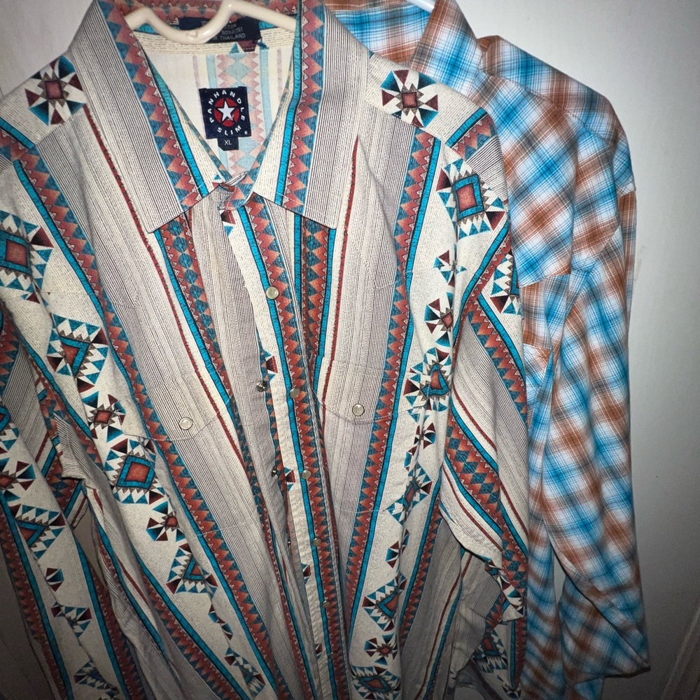 Men's Western Patterned Shirt